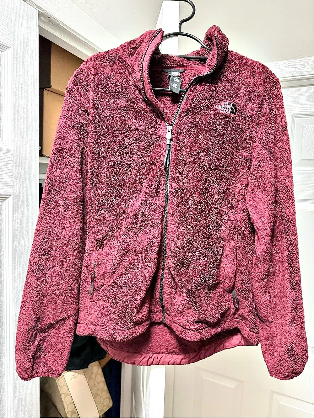 The North Face Osito Jacket Fleece Burgundy Size Medium